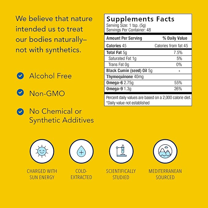 North American Herb &amp Spice Black Seed Oil - 8 fl. oz. - Cardiovascular Digestive &amp Immune Support - Contains Wild Mediterranean Oreganol P73 Oregano Oil - Non-GMO - 48 Total Servings