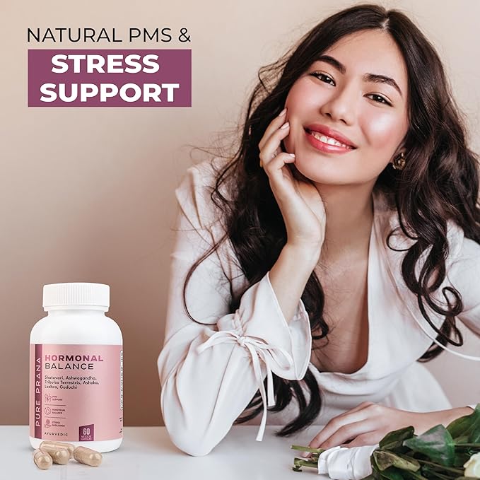 Pure Prana Ayurvedic Herbal Capsules for Women with Shatavari &amp Ashwagandha - Plant Based Daily Supplement for Routine Wellness - Vegan Friendly Capsules - 60 Count Bottle