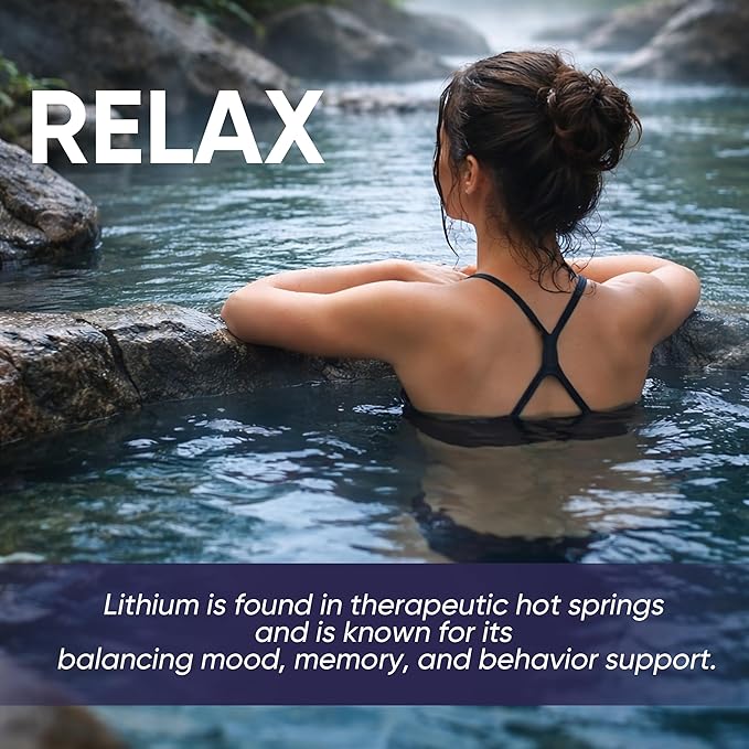 Lithium Orotate 10mg Anxiety Stress &amp Mood Support Lithium Orotate Capsules Supplement Vegan &amp Non-GMO Gluten-Free 90 Capsules (1)