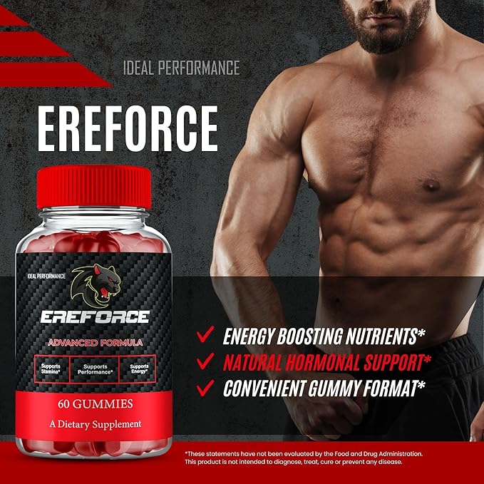 Ereforce Gummies Ereforce Reviews Supplement Gummies - Maximum Strength Performance All Natural Support Overall Health &amp Wellness Premium Ere Force Advanced Support Gummy Reviews (2 Pack)