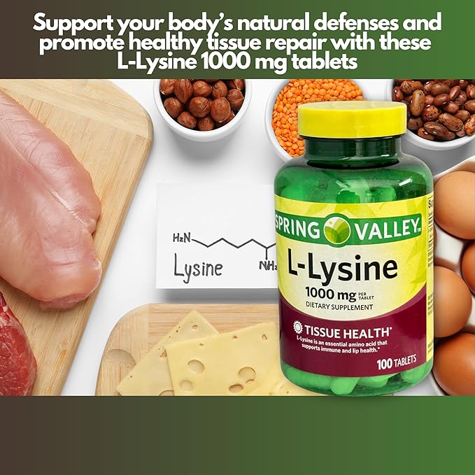 Llysine 1000mg Tablets- 100ct (Pack of 2)