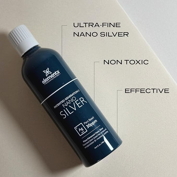 Elementa Silver- Nano Silver Liquid 16 oz. | Natural Immune Support