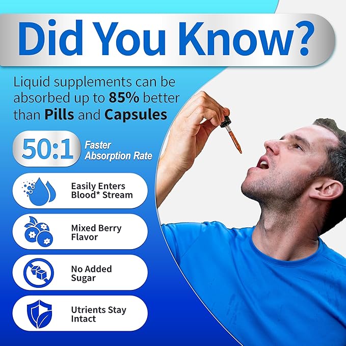 L-Arginine L-Citrulline Drops Liquid L-Arginine for Men with Boron and Zinc High Absorption L-Arginine L-Citrulline Supplements Sublingual Liquid L-Arginine 1000 mgVegan Non GMO 60ml