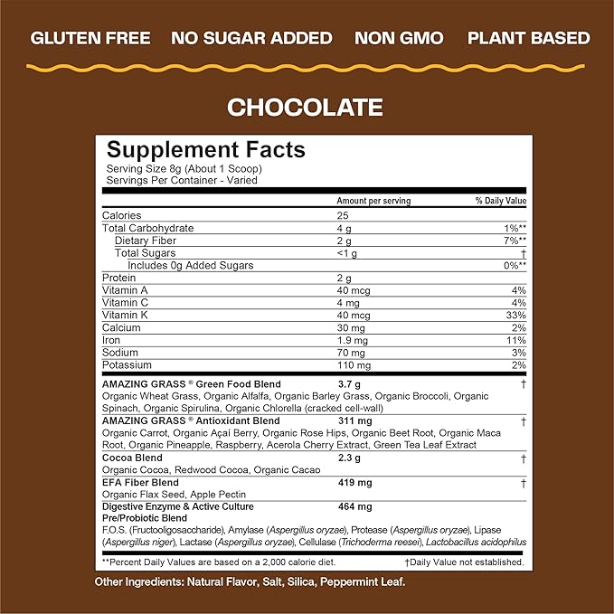 Amazing Grass Greens Blend Superfood &amp Greens Blend Superfood: Super Greens Smoothie Mix