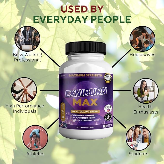 Exniburn Maximum Strength Dietary Supplement 60 Capsules 30-Day Supply (3)