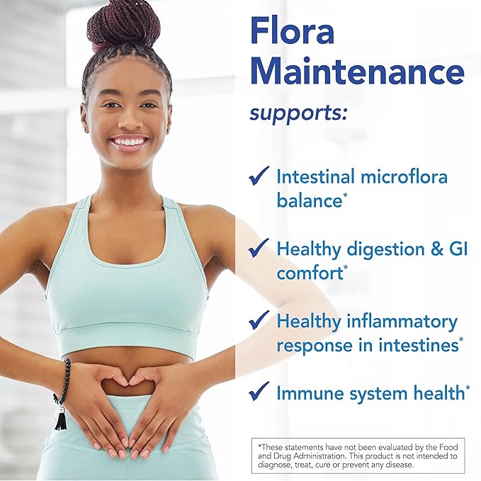 Patient One Flora Maintenance | Probiotic Supplement to Aid Balanced Intestinal Flora* | 25 Billion CFU 10 Probiotic Strains Prebiotic | 60 Capsules