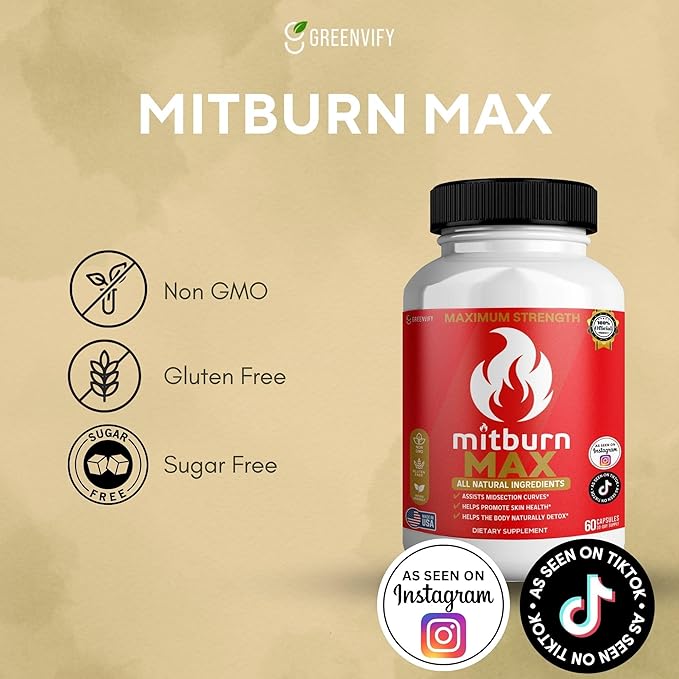 Mitburn MAX All Natural Ingredients 60 Capsules 30-Day Supply Dietary Supplement (3)