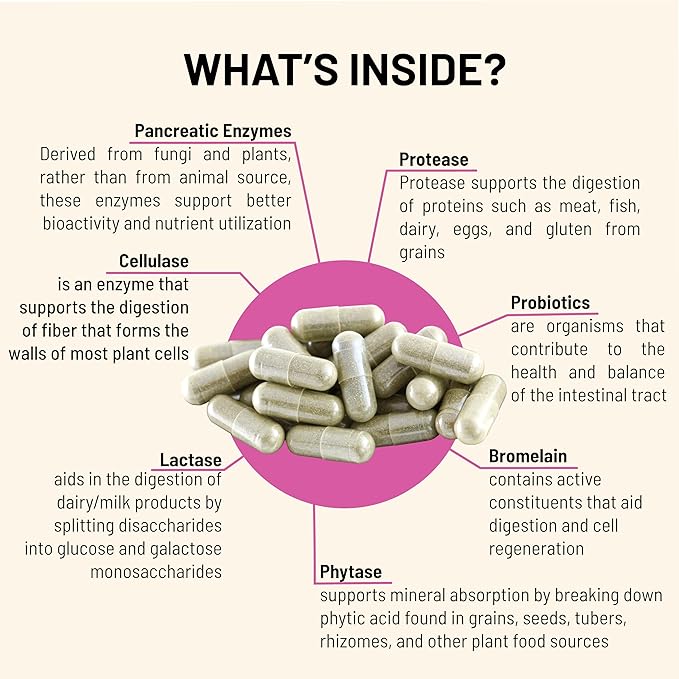 Mountain Peak Nutritionals Digestive Enzymes &amp Probiotics for Gut Health &amp Bloating Relief - Advanced Digestion Supplement w/ 12-Strain Probiotic Blend &amp Betaine HCl (90 Vegetarian Capsule