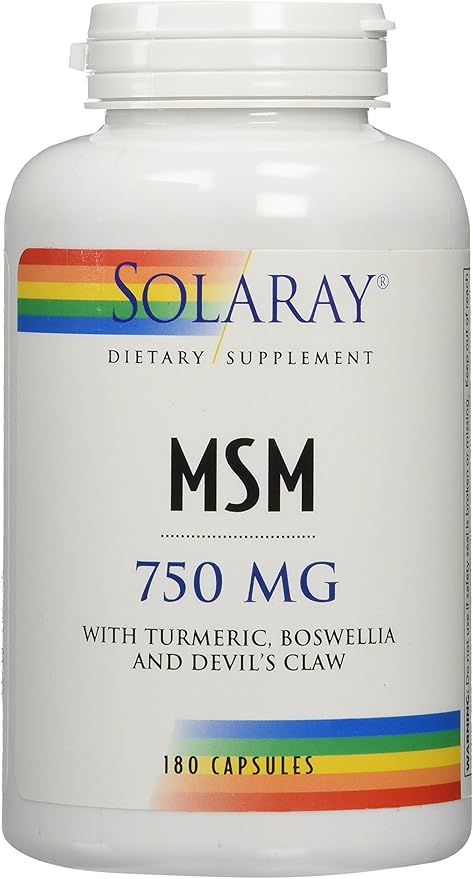 Solaray MSM Capsules 750 mg 180 Count