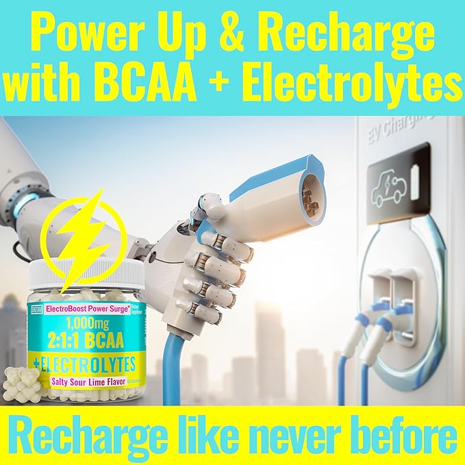 SHIZAM Electrolyte BCAA Gummies: Energy Chews w Electrolytes Branched Chain Amino Acids Potassium Sodium Salt for Runners Perfect Cycle Support Salts Mineral Drops Capsule Pills Tablets Supplement