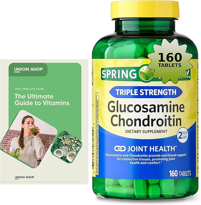 Glucosamine Chondroitin Triple Strength Joint Health 160 Tablets + Exclusive Vitamin Guide