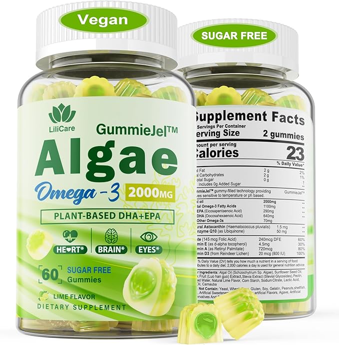 Bundle Vegan Omega 3 Supplement Gummies &amp Liver Cleanse Detox &amp Repair Gummies