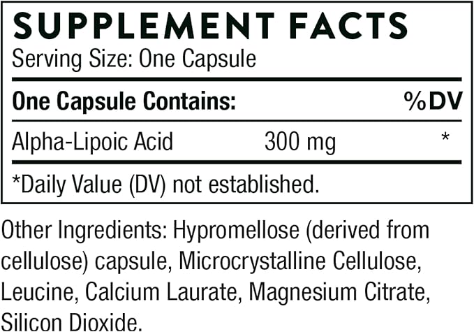 THORNE - Antioxidant Nerve Support Duo - Alpha-Lipoic Acid &amp Acetyl-L-Carnitine Bundle - 60 Servings