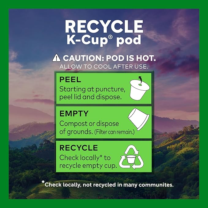 Green Mountain Coffee Dark Magic Decaf Keurig Single Serve K-Cup Pods Dark Roast Coffee 60 Count (6 Packs of 10)