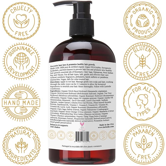 Laritelle 7 Chakras Gift Set | Organic Hair &amp Skin Care Ritual to Balance Support &amp Heal Body Mind &amp Spirit