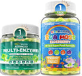 EnvyCure Digestive Enzymes Gummies + Sea Moss Gummies for Kids &amp Adults