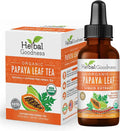 Herbal Goodness Organic Papaya Leaf Tea &amp Liquid Extract Bundle – Digestive &amp Blood Platelet Support – USDA Organic Non-GMO Caffeine-Free – 24 Tea Bags &amp 1 oz Liquid Extract (2-Item Kit)