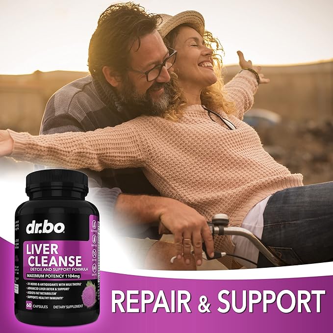 Adrenal Support Cortisol &amp Liver Cleanse Detox Supplement - Adrenal Fatigue Supplements for Cortisol Health - Liver Gallbladder Care Formula Capsules &amp Natural Milk Thistle Dandelion Supplemen