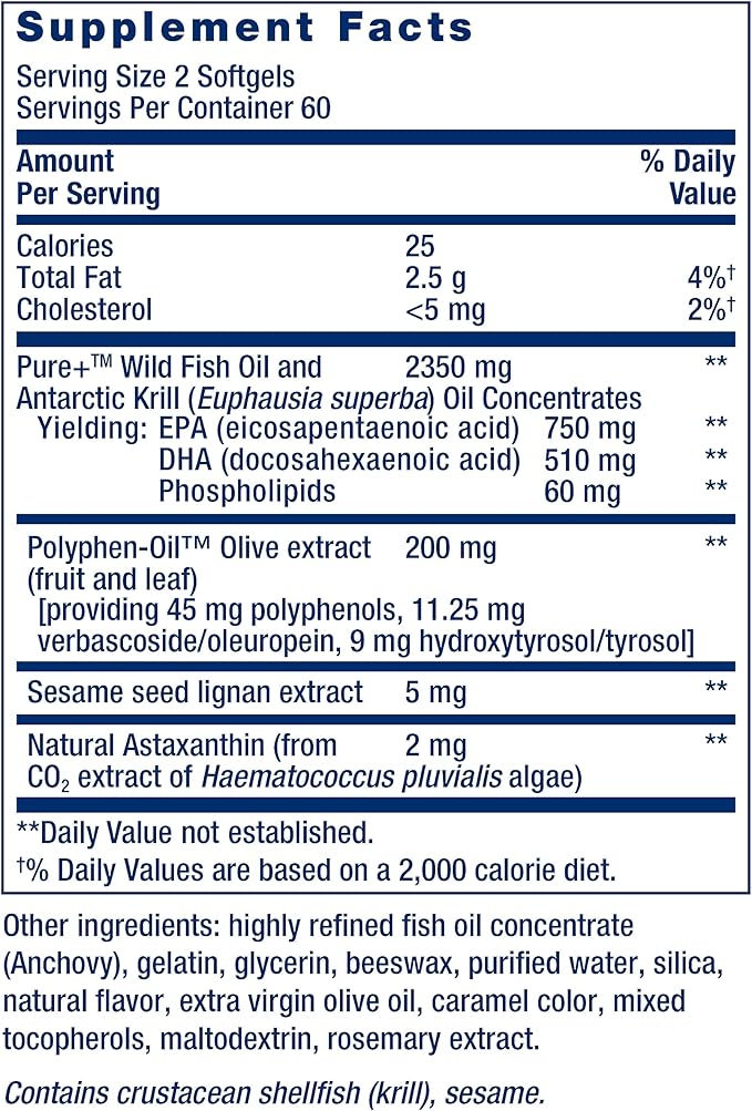 Life Extension Super Omega-3 Plus EPA/DHA Fish Oil Sesame Lignans &amp Two-Per-Day High Potency Multi-Vitamin &amp Mineral Supplement