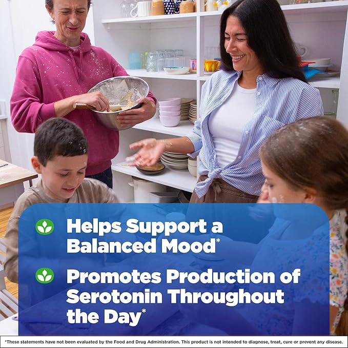 Natrol 5-HTP 100mg Dietary Supplement Helps Support a Balanced Mood Mood and Stress Support Supplement 90 Time Release Tablets 45-90 Day Supply