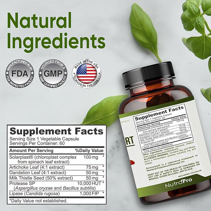 Liver Health Formula and Gallbladder Support-Liver Cleanse Detox &amp Repair to Support Liver Renew with Artichoke Extract Milk Thistle Dandelion Leaf. Liver Detox Supplements for Liver Support.