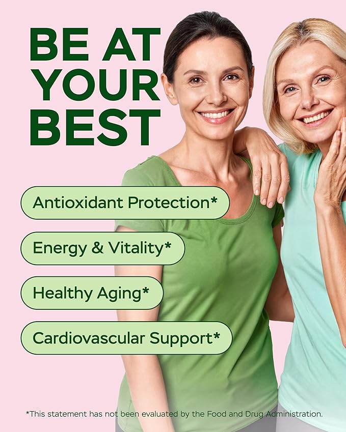 Resveratrol Supplement 1800mg Complex - COQ10 Quercetin Vitamin E Calcium Ascorbate - Powerful Antioxidant Formula for Enhanced Energy Heart Health &amp Healthy-Aging Support Trans Resveratrol 90