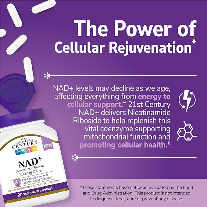 21st Century NAD+ Nicotinamide Riboside 300 mg