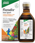 Floradix Iron Sport Liquid Mineral &amp Vitamin Formula - Daily Nutrition &amp Energy Support* - Sports Nutrition with Iron B Vitamins &amp More - Vegan &amp Non-GMO - 8.5 fl oz