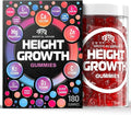BIOTEQUELAB Height Growth Increase Gummies Vitamins Grow Tall Supplement Calcium Magnesium Zinc Ashwagandha Glucosamine Multivitamin for Teens Kids 180 Gummies