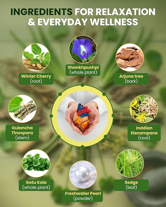 Ivy's Mukta Vati 120 Tablets - Potent Ayurvedic Herbal Supplement for Blood Pressure Support &amp Heart Health with Gotu Kola Arjuna Bark &amp More - Talc Free Laboratory Tested