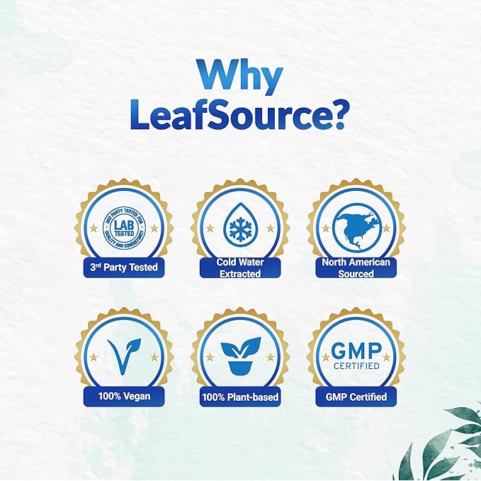 LEAFSOURCE Shilajit with Humic &amp Fulvic Acid (120 Capsules) with Trace Minerals Electrolytes Vitamins Supports Energy Gut &amp Joint Health Absorb Nutrients
