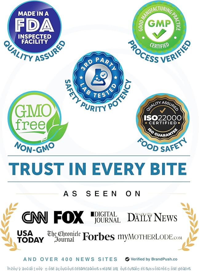 Lunakai USA Made Prebiotic + Probiotic Gummies for Women and Men - High Potency 5 Billion CFUs with Fibers - Non-GMO Gut Health Support - 3 Pack
