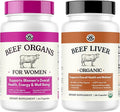 Left Coast Performance Beef Organ Supplement for Women + Organic Beef Liver Capsules - Organic Nutrient Dense Superfood for Overall Energy Health &amp Wellness - No Fillers Freeze Dried Supplement