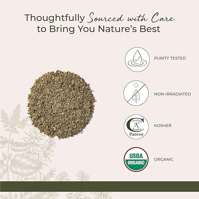 Starwest Botanicals Organic Oregano Dried Leaf - Seasoning Herb for Cooking Use for Pizza Dishes Greek Italian or Mexican Food Non-GMO - Bulk 1 lb Bag