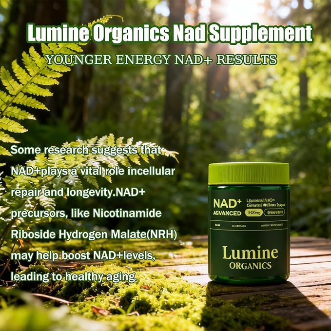 NAD+ Supplement for Energy Metabolism Support Liposomal Capsules Containing ResveratrolNicotinamide Ribosidean &amp QuercetinAlternative to NMN SupplementGluten-FreeVegan (2PCS)