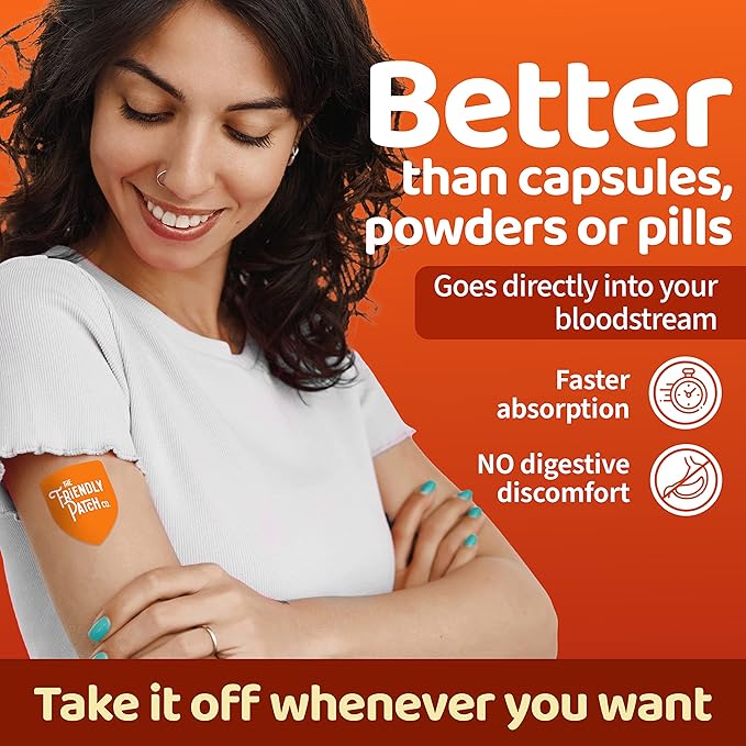 The Friendly Patch Shield Immunity Support Patch | Wearable Immune Boosters for Adults with Vitamin D3 C and Zinc | 28 Immunity Boost Patches