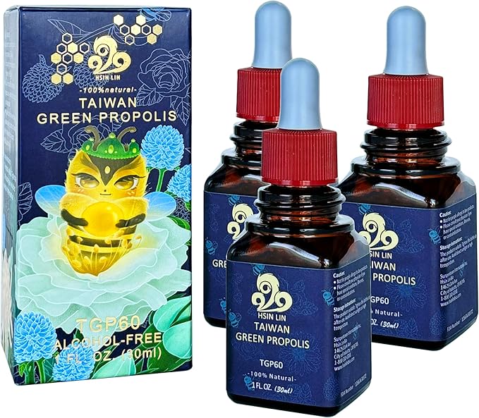 Taiwan Green Propolis High Concentration Propolin &gt 60mg/ml Nutrient-Rich Antioxidant (3)