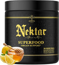 Ambrosia Superfood Organ &amp Cycle Support Powder | Liver &amp Kidney Support with Milk Thistle Red Yeast Rice &amp CoQ10 | 13 Superfood Ingredients | 30 Servings | Honey Lemon