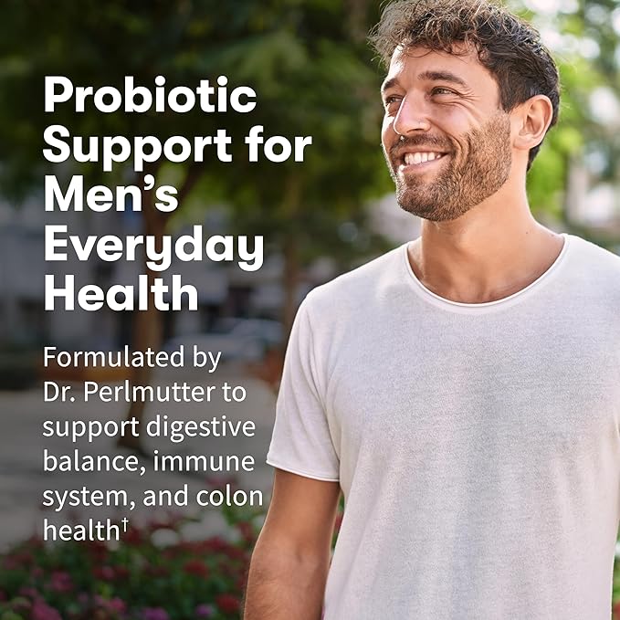 Garden of Life Probiotics for Men Dr Formulated 50 Billion CFU 15 Probiotics for Digestive Health + Organic Prebiotic Fiber Colon &amp Immune Support Daily Gas Relief Shelf Stable 30 Capsules