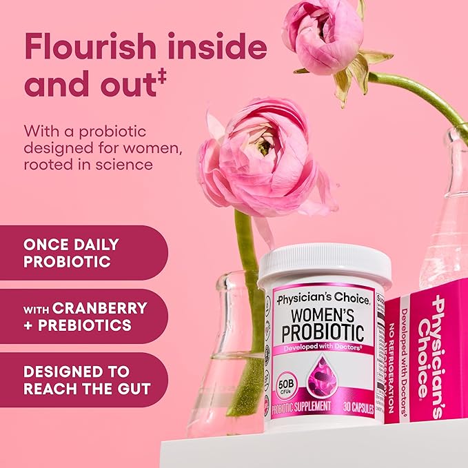 Physician's CHOICE - Women &amp Kids Digestive Care Bundle: Kids Probiotic + Women Probiotic 60ct