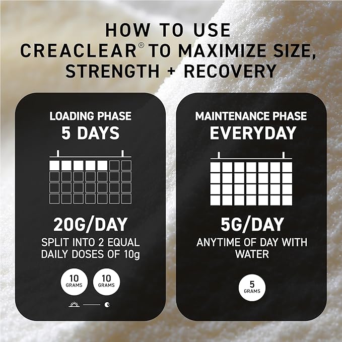 Kaged CreaClear Creatine Monohydrate Powder | Mixes Clear &amp Dissolves Completely No Grit | Premium Micronized Creatine for Strength Performance &amp Muscle Support | Unflavored | 100 Servings