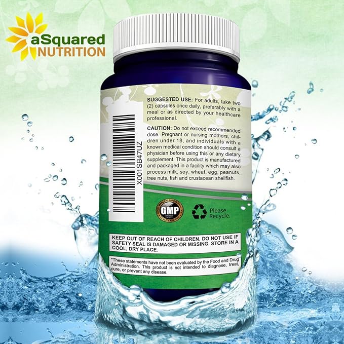 aSquared Nutrition Adrenal Support &amp Cortisol Manager Supplement (120 Capsules)-Adrenal Health w/Vitamin C Complex Pills to Support Fatigue &amp Stress Relief-Ashwagandha L-Tyrosine Rhodiola &a