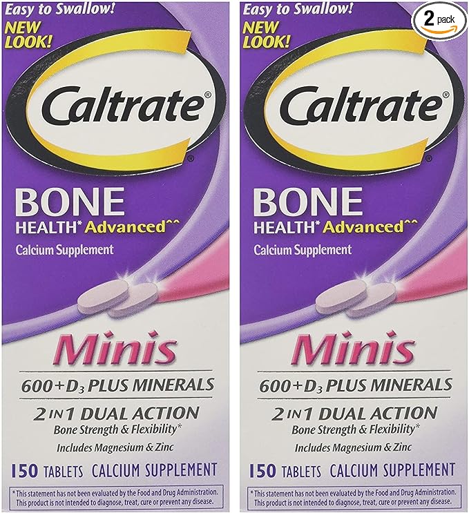Caltrate Minis + Minerals Size 150ct Caltrate Minis + Minerals 150 Count (Pack of 2)