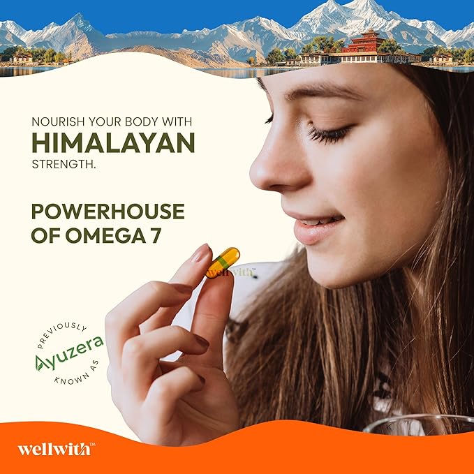 Himalayan Sea Buckthorn Berry Oil | 500mg 90 Softgels Vegan Capsules | Rich in Omega 3 6 7 &amp 9 (Pack of 3)