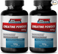 Organic Creatine Monohydrate - Creatine Powder 100mg - Performance and Stamina Booster Premium Creatine Powder creatine pre workout for men creatine monohydrate for women (2 Bot 100 grams each)