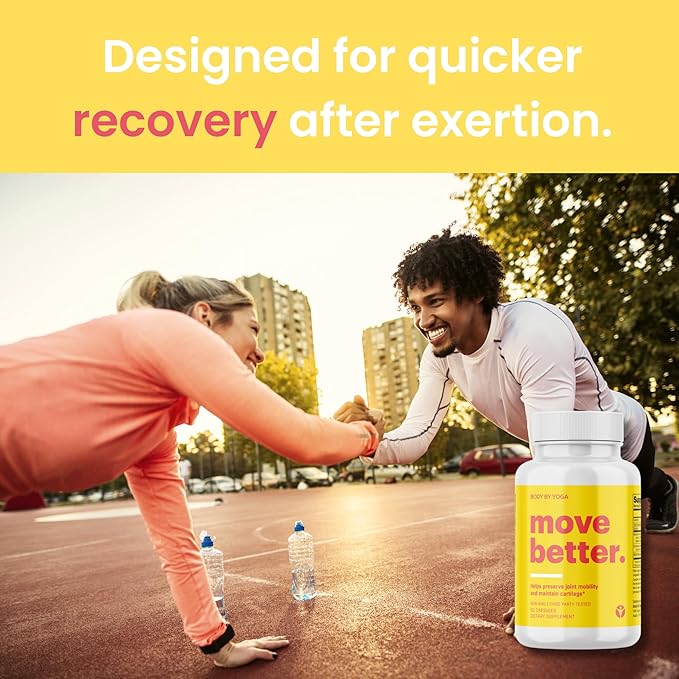 Move Better - Natural Joint Supplements For Women and Men | Supports Mobility Cartilage Repair and Joint Health | Fast Acting MSM Chondroitin &amp Glucosamine Joint and Knee Supplements | 90 Capsul