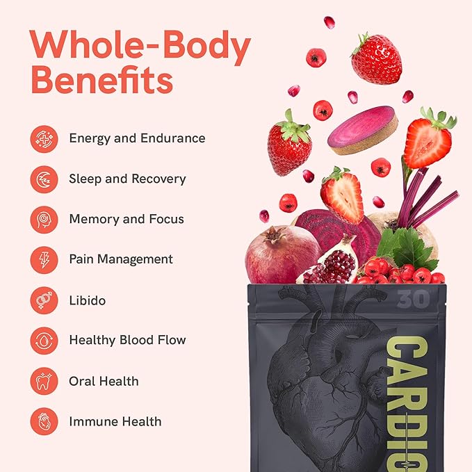Cardio Miracle Nitric Oxide Supplement 30-Pack Stick - Beet Root Powder with L-Arginine to Support Circulation Blood Flow Energy Endurance Stamina &amp Heart Health for Men and Women