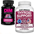 Thyroid Support Supplement 120 Capsules - with - DIM Supplement 300 mg - Hormone Balance for Women