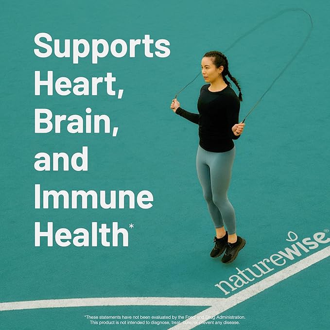 NatureWise Curcumin Turmeric 2250mg w/Black Pepper 95% Curcuminoids Capsules 180 Count + Omega 3 Fish Oil 1000mg 60 Count - Bundle for Immune &amp Heart Health Support - Gluten Free Non-GMO