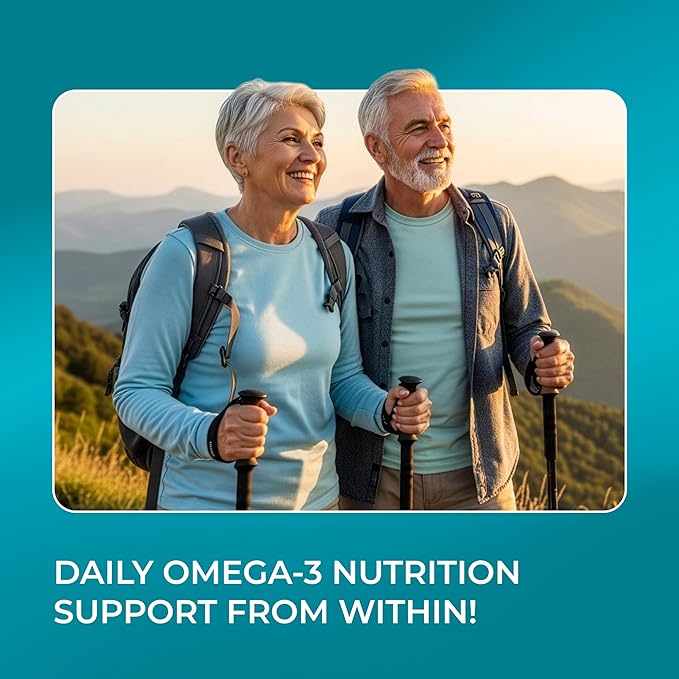 PUREHEALTH RESEARCH Complete Omega 3 Fish Oil Softgels - Omega-3 Fatty Acid Supplements for Women &amp Men - EPA DHA Supplement for Hearth Brain &amp Vision Support - Non-GMO- 90 Soft Gels